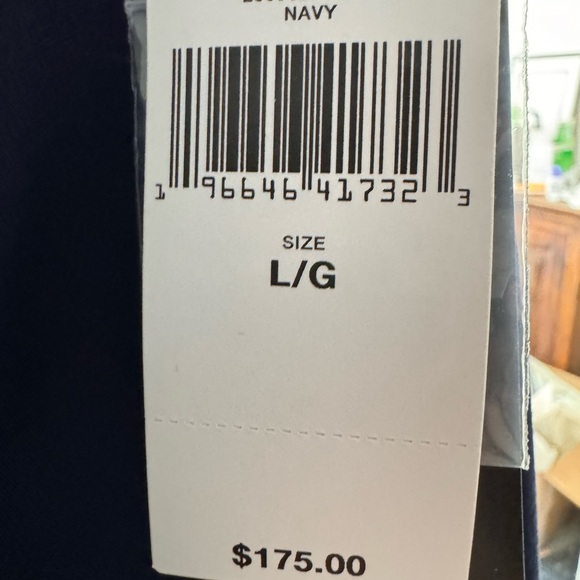 Lauren Ralph Lauren Cropped Pleated Wide Leg Trousers  Sz Large With Belt NAVY - Picture 13 of 14